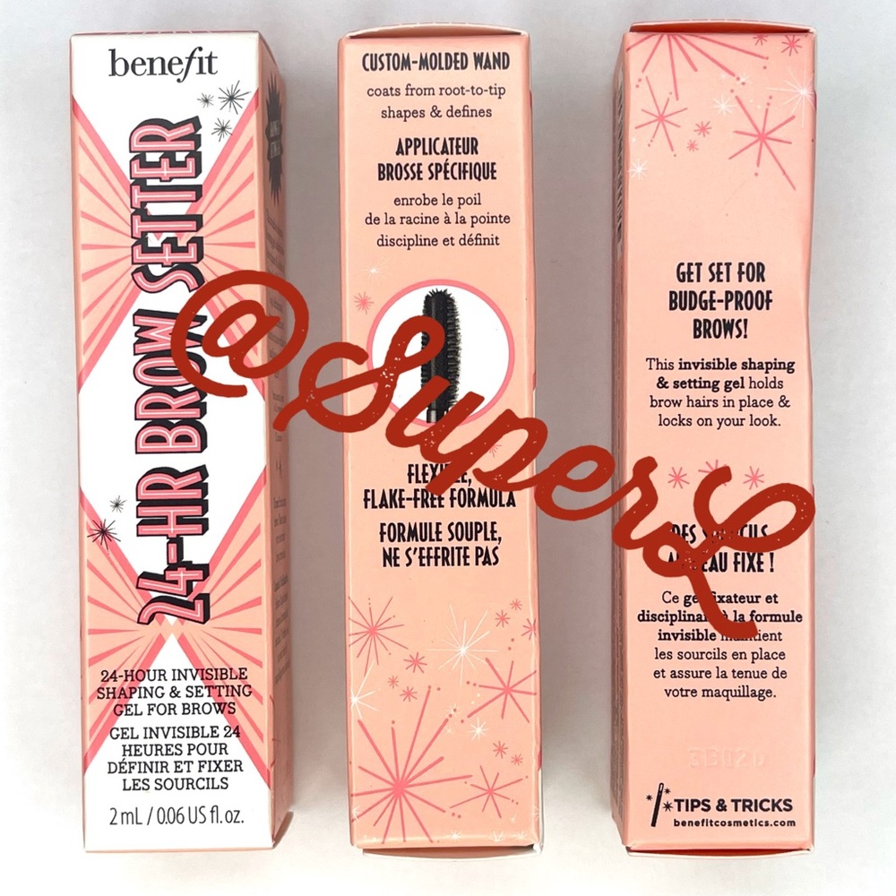 5/$15 NEW Benefit Cosmetics 24-HR Brow Setter Clear Brow Gel Invisible Eyebrow - Picture 4 of 8